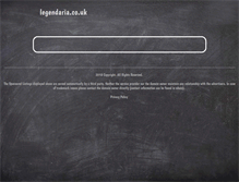 Tablet Screenshot of legendaria.co.uk